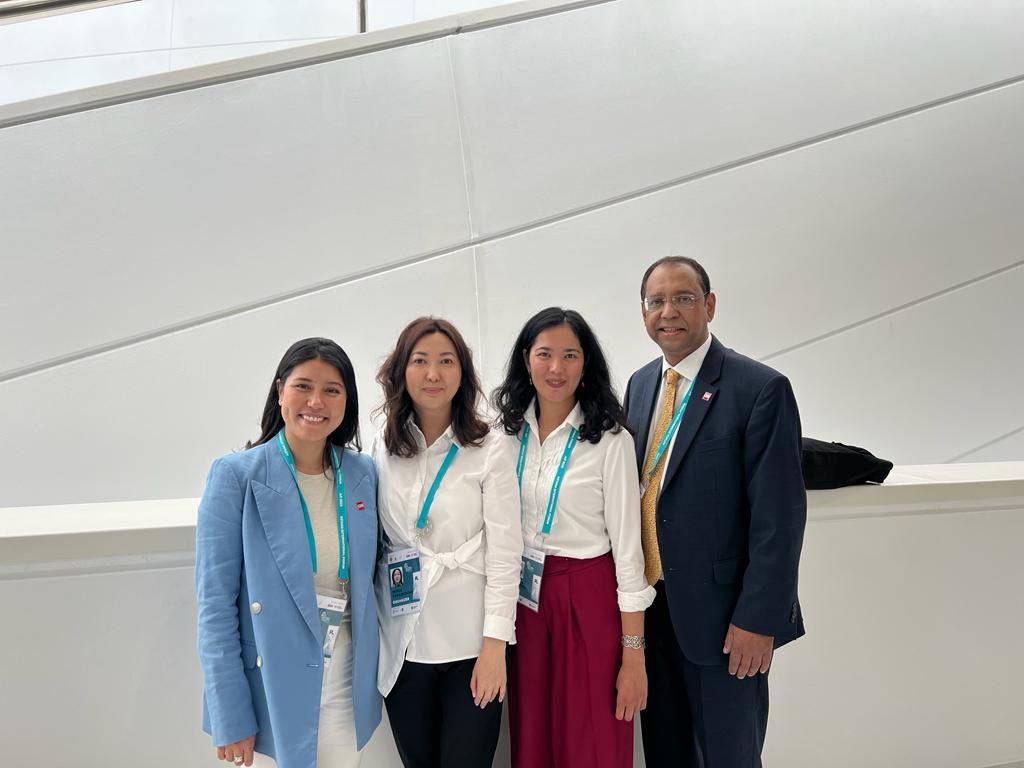 Inside the media center of Astana International Forum 2025